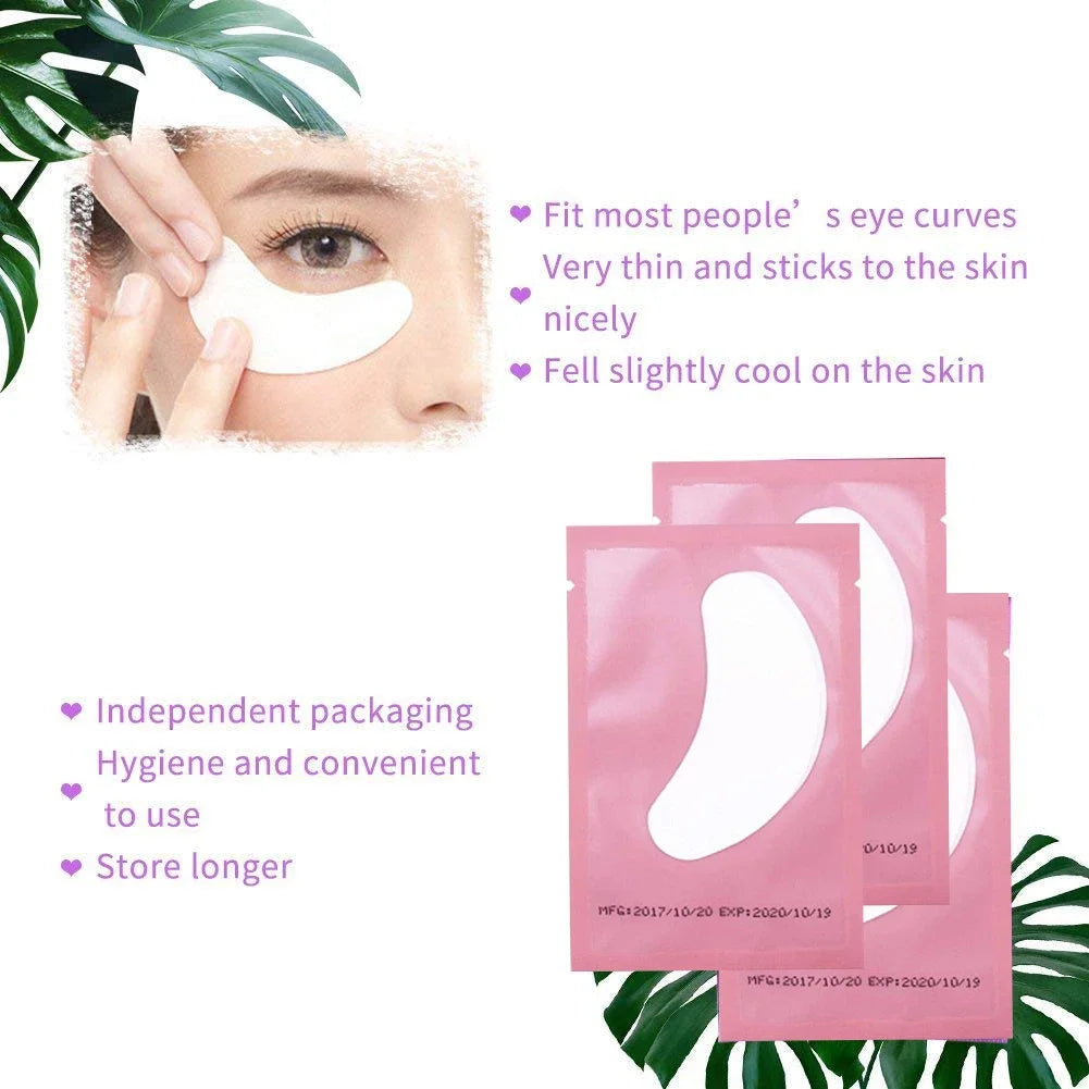 100 Pairs Eye Patches for Eyelash Extensions with Comfort Fit - Smarsty
