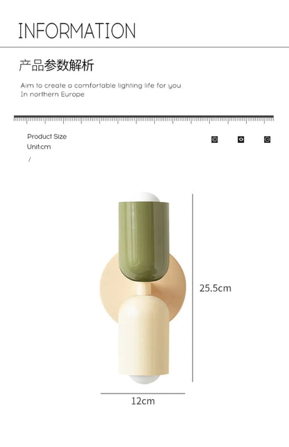 Colorful Nordic Wall Lamp for Children's Rooms - Smarsty