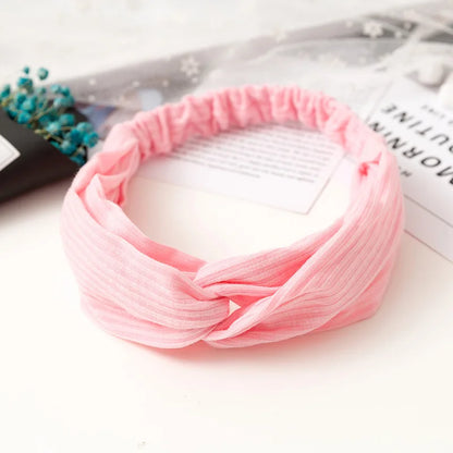 2024 New Design Fashion Women Summer Style Headbands Bohemian Girl Cross Turban Bandage Bandanas Hairbands Hair Accessories - Smarsty