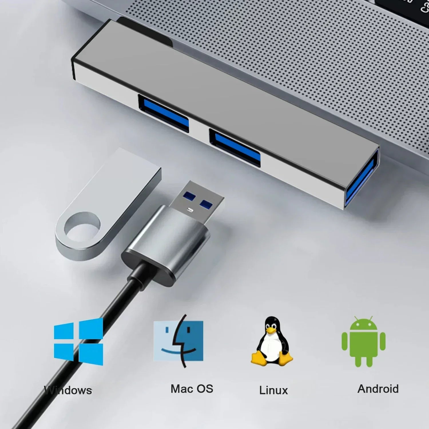 Type C USB Hub UltraSlim Three Port OTG USB 3.0