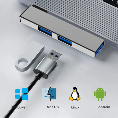 Type C USB Hub UltraSlim Three Port OTG USB 3.0 - Smarsty