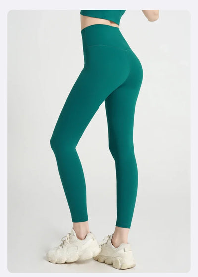 Naked feeling Yoga Leggings Women High Waisted Hip Lifting Fitness Leggings Running Cycling Pants Breathable Sports Leggings - Smarsty