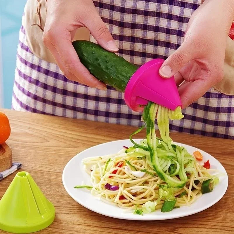 Spiralizer Vegetable Slicer,Handheld Spiralizer Vegetable Fruit Zucchini Noodle Maker Grater Slicer Cutters, Kitchen Gadget
