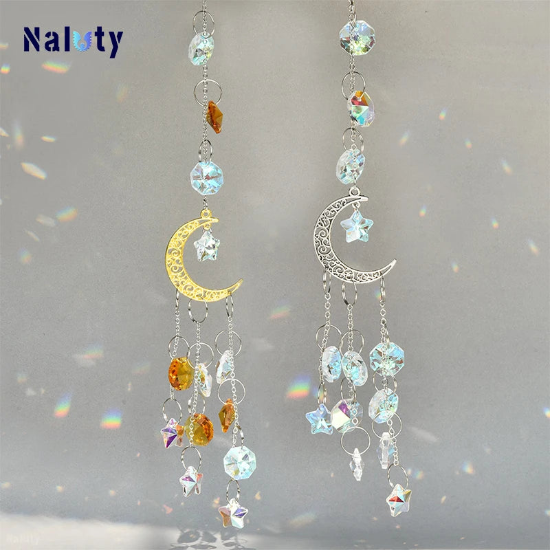Hanging Crystal Pendant Suncatcher Wind Chimes for Home Decor - Smarsty