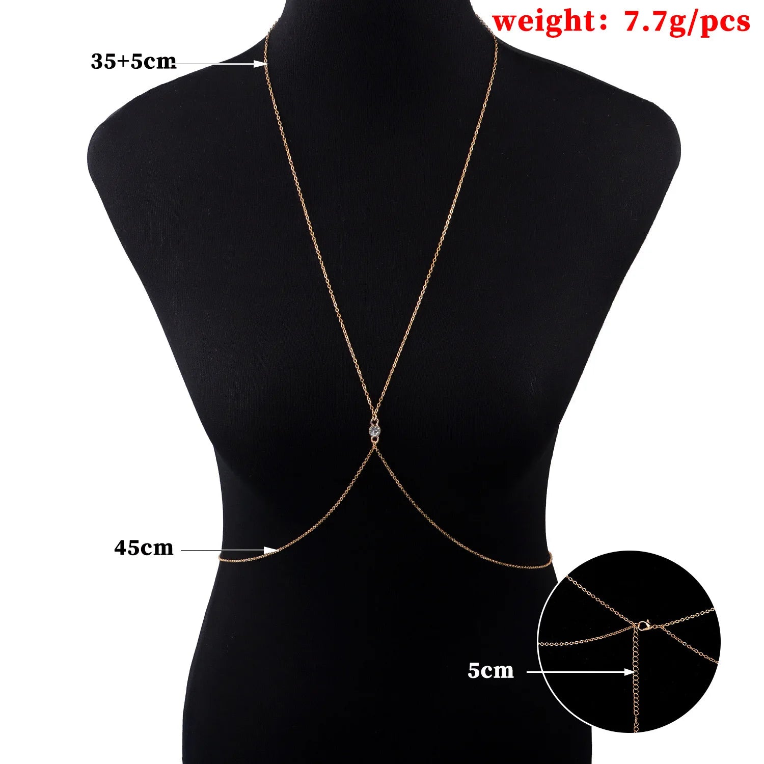 Simplicity Monolayer Alloy Chest Chain for Women - Smarsty