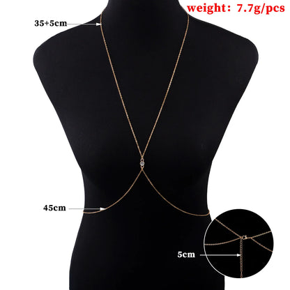 Simplicity Monolayer Alloy Chest Chain for Women - Smarsty