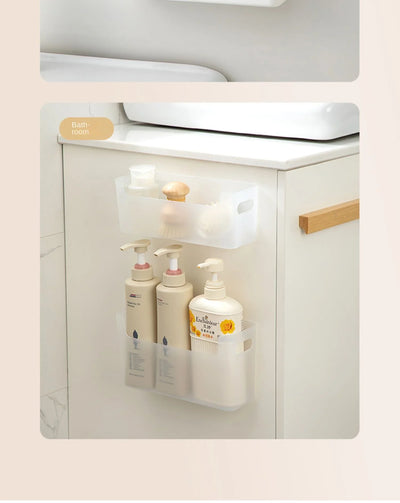 Non Perforated Cling Film Rack Inside Cabinet Wall Shelf Shelves Spice Rack Dish Drying Rack Cabinet Door Organiser for Kitchen by Smarsty