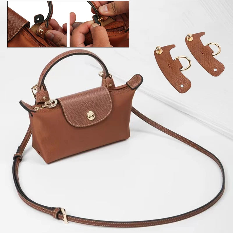 Bag Straps Set For Longchamp Leather Accessories Diy Mini Transformation Punch Free Shoulder Crossbody Conversion 100-120cm