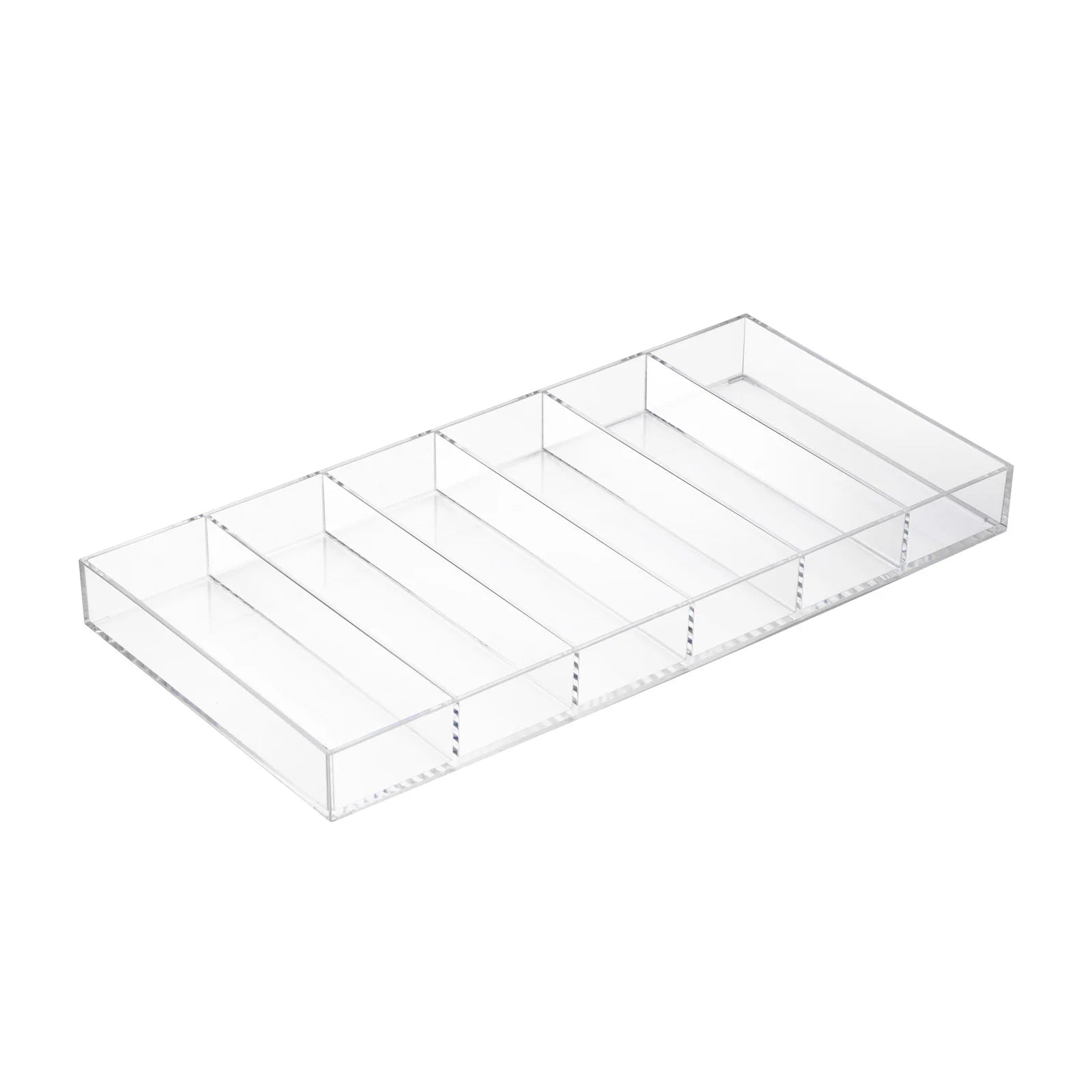 2 Pack Acrylic Sunglass Organizer, 6 Slot Eye Glasses Storage Holder Display Racks Stackable Eyewear Drawer Organizer Tray