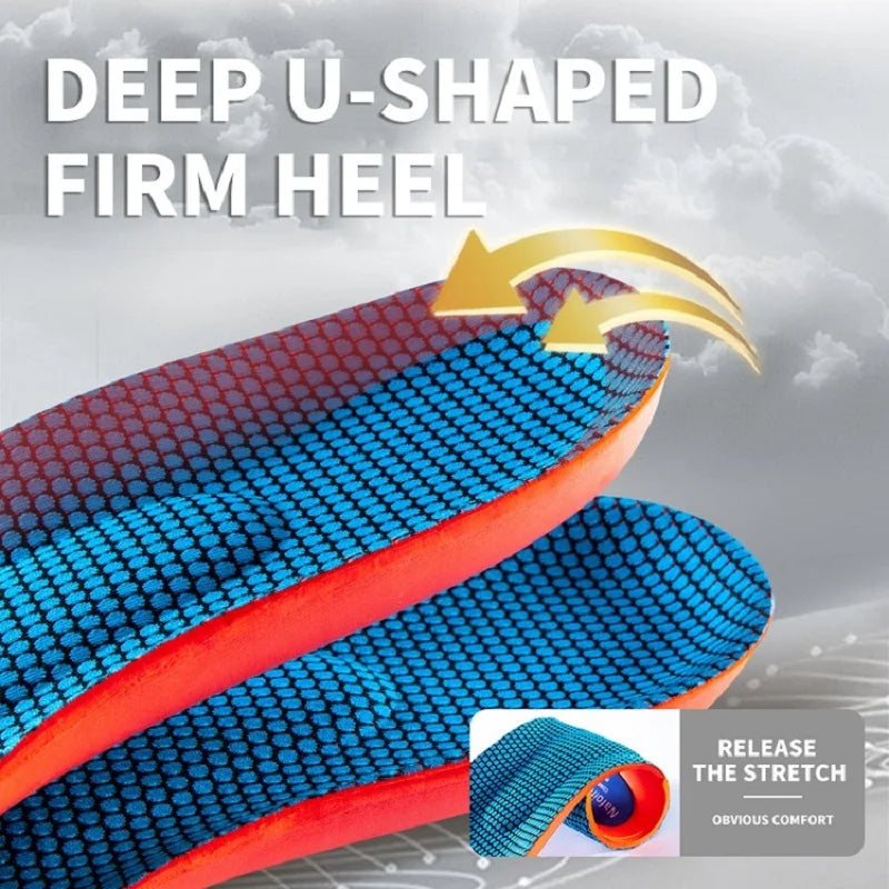 Sport Orthopedic Insoles for Feet Men Women EVA Breathable Shock Absorption Shoes Insole for Running Basketball Sport Care Pads - Smarsty