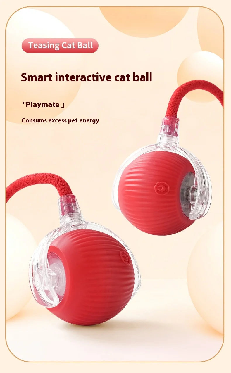 Rechargeable Interactive Cat Toy Smart Rolling Ball - Smarsty