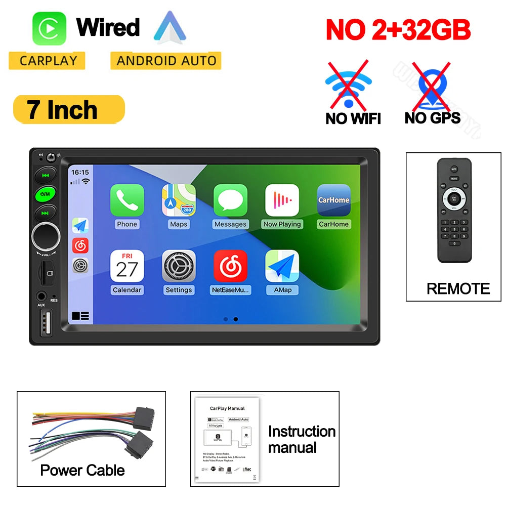 Universal Android 13 Car Stereo Seven Inch GPS Navigation - Smarsty