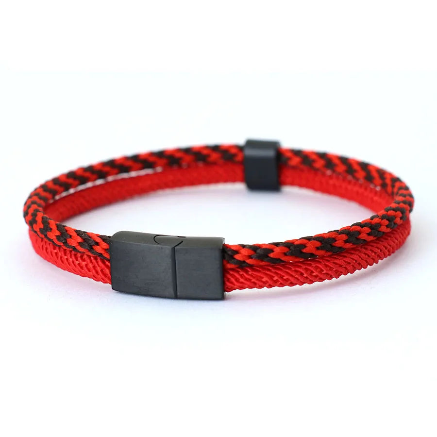 Stylish Paracord Bracelet for Men with Stainless Steel Buckle - Smarsty