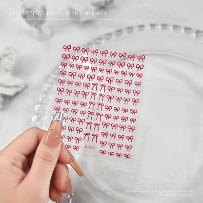 Self-Adhesive 3D Bowknot Nail Stickers for Easy Manicure - Smarsty