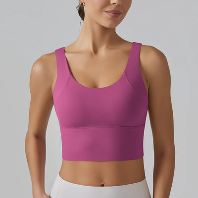Yoga Bra Underwear Women Summer Shockproof Bra Beautiful Back Sports Running External Wear Training Fitness Yoga Tank Top Bra - Smarsty