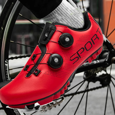 2025 Cycling Sneaker Mtb with Cleats Men Carbon Sports Speed Bike Shoes Women Mountain Racing Flat SPD Road Cycling Footwear by Smarsty