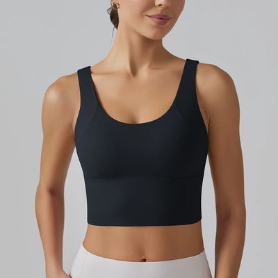 Yoga Bra Underwear Women Summer Shockproof Bra Beautiful Back Sports Running External Wear Training Fitness Yoga Tank Top Bra - Smarsty