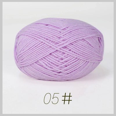 Soft Milk Cotton Yarn for Hand Knitting Projects - Smarsty