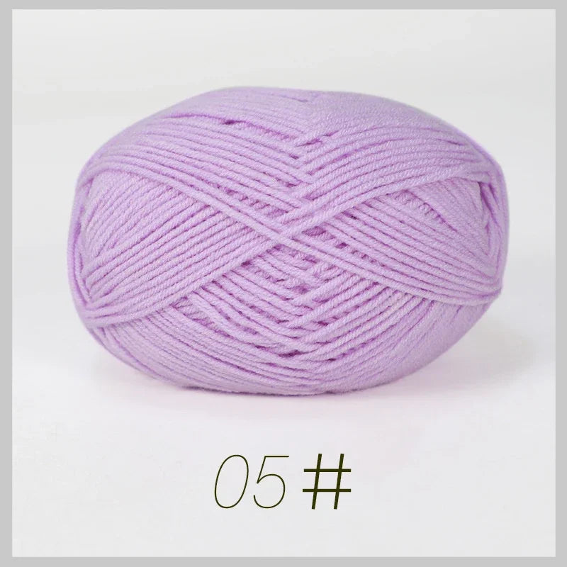 Soft Milk Cotton Yarn for Hand Knitting Projects - Smarsty