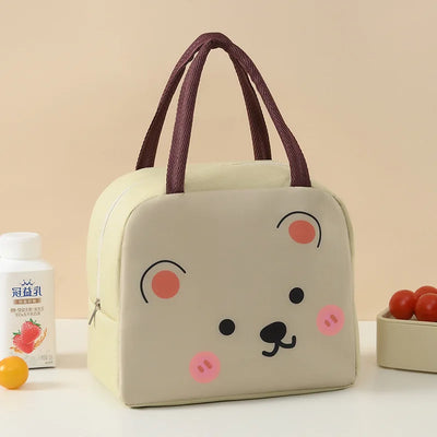 Cartoon Animals Kids Insulated Lunch Bag with Free Shipping - Smarsty