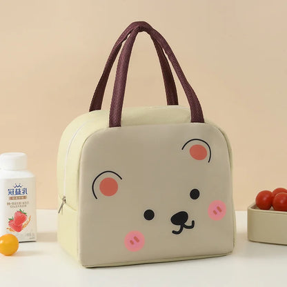Cartoon Animals Kids Insulated Lunch Bag with Free Shipping - Smarsty