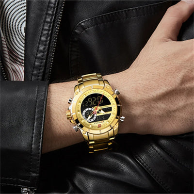 NAVIFORCE Luxury Waterproof Quartz Sport Watch for Men - Smarsty