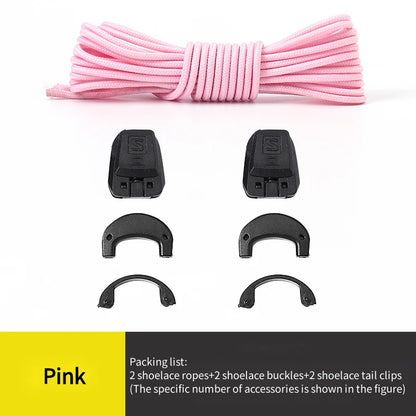No tie Shoelaces Round Tennis Shoe laces Without ties Adult Kids Fashion Outdoor Running Sneakers Laces Shoes Accesories - Smarsty