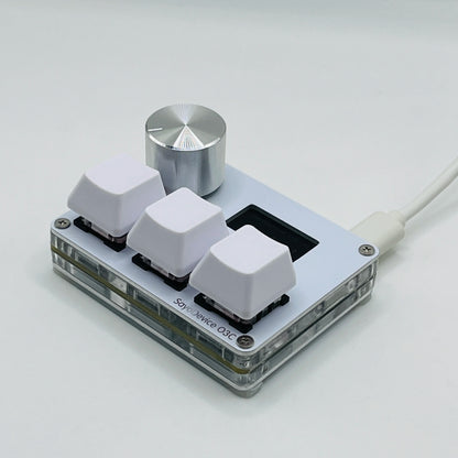 Magnetic Pink Rapid Trigger Hall Switch Keyboard With Knob