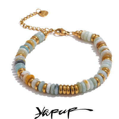 Colorful Natural Stone Beads Waterproof Bracelet for Women - Smarsty
