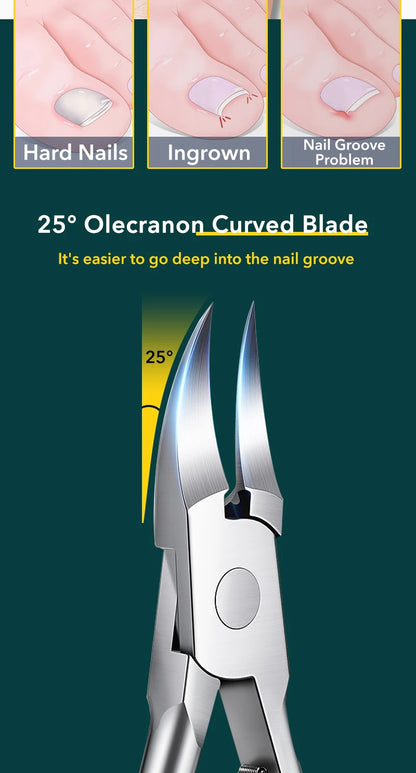 Professional Stainless Steel Toe Nail Clipper for Ingrown Nails - Smarsty