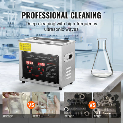SucceBuy 2L 3L 6L 10L 22L 30L Ultrasonic Cleaner Stainless Steel Portable Cleaning Washing Machine Ultrasound Home Appliance - Smarsty
