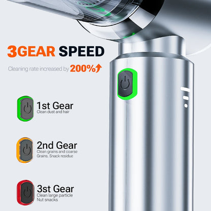 Wireless Car Vacuum Cleaner Powerful Mini Handheld For Home - Smarsty