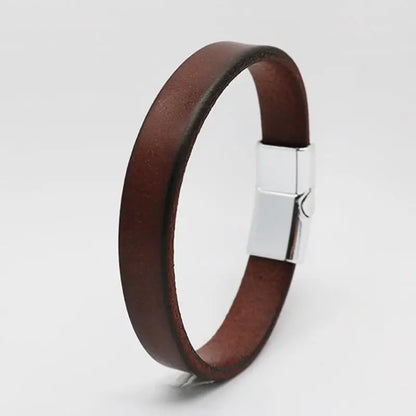 Vintage Genuine Leather Wrap Bracelet Durable Punk Wristband - Smarsty