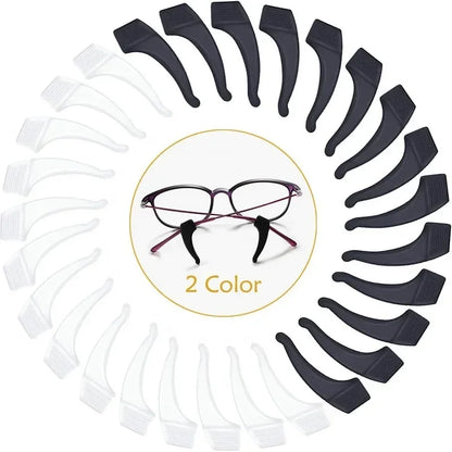 2/40pcs Silicone Ear Hook Anti-slip Glasses Leg Ear Sleeve Bracket Fastener Sunglasses Accessories Grip Anti-fall Eyewear Holder - Smarsty