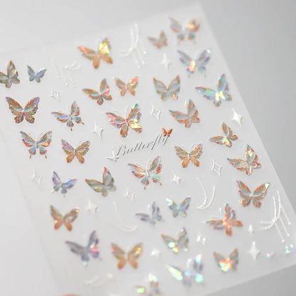 Kawaii Butterfly Nail Stickers for Stunning Manicure Decor - Smarsty
