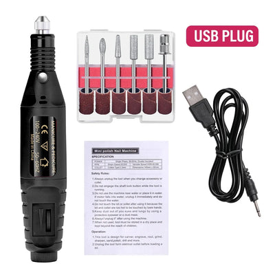 Electric Nail Drill Set for Professional Manicure and Gel Removal - Smarsty