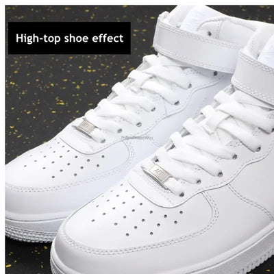 4Pcs AF1 Shoelaces Black White Flat laces and Shoe Decoration Suit Sneaker Shoelace Air Force one Shoes Accessories - Smarsty