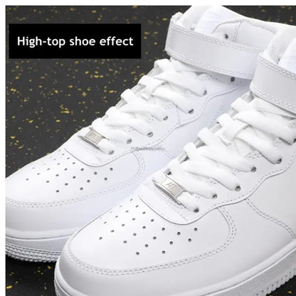 4Pcs AF1 Shoelaces Black White Flat laces and Shoe Decoration Suit Sneaker Shoelace Air Force one Shoes Accessories - Smarsty