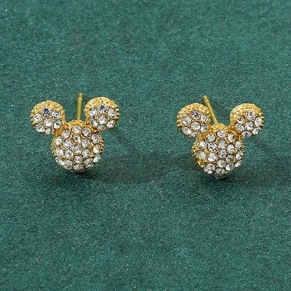 Cute Disney Stitch Flower Stud Earrings for Women and Girls - Smarsty
