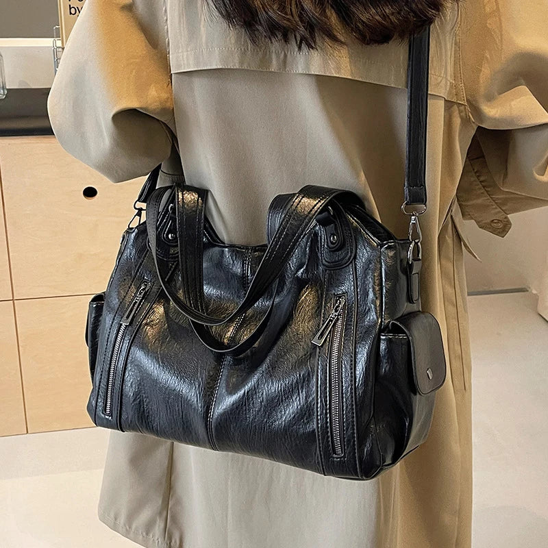 PU Leather Shoulder Bag With Soft Interior For Women - Smarsty