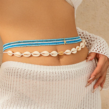 Boho Starfish Pendant Belly Chain for Women - Smarsty