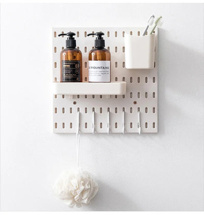 DIY Pegboard Accessories Kitchen Organization No Drill Hanging Shelf Storage Hooks Wall Organizer Crafts For Garage Room by Smarsty