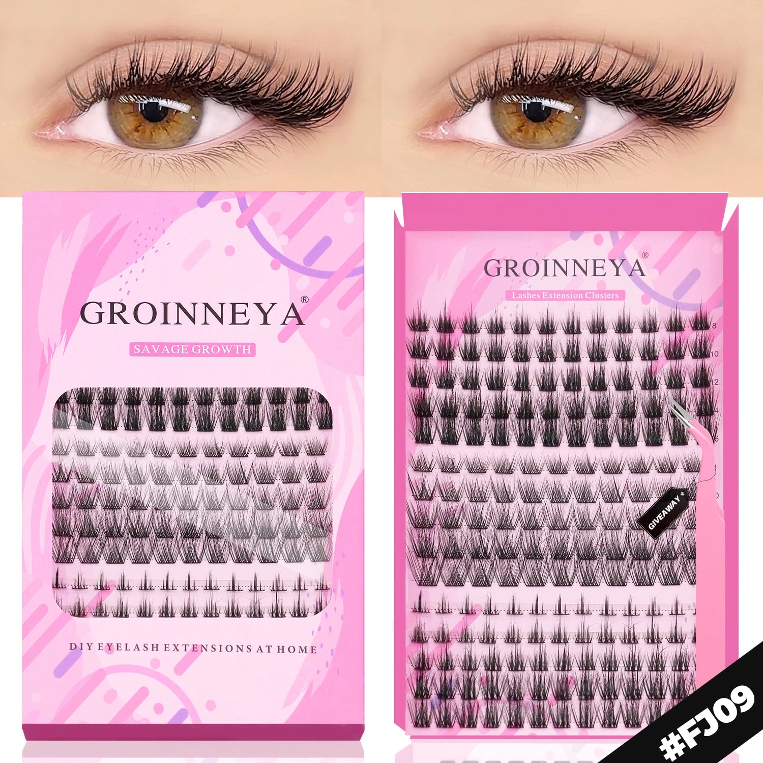 DIY Faux Mink Eyelash Extension Kit with Bond and Seal - Smarsty