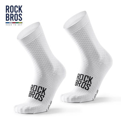 ROCKBROS Cycling Socks Soothing Sport Socks Shock Absorbing Bike Socks Breathable Fabric High Elastic Outdoor Socks A pair - Smarsty