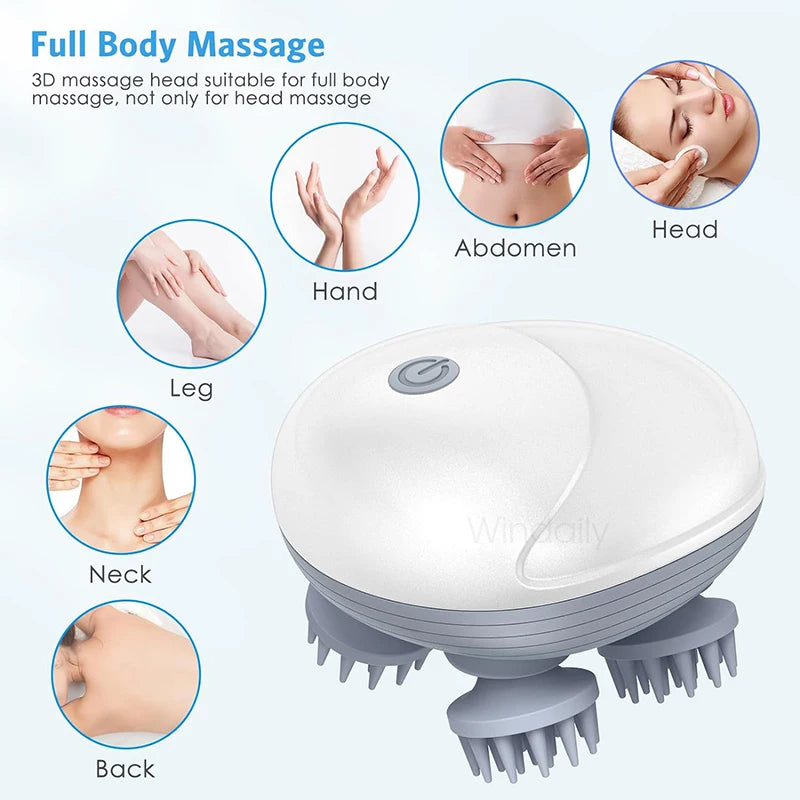 Electric Scalp Massager for Deep Tissue Relaxation - Smarsty