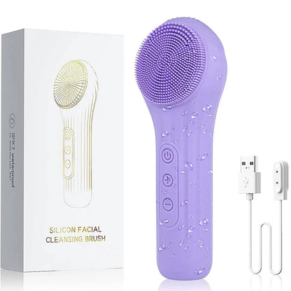Sonic Waterproof Facial Cleansing Brush for Deep Cleaning - Smarsty