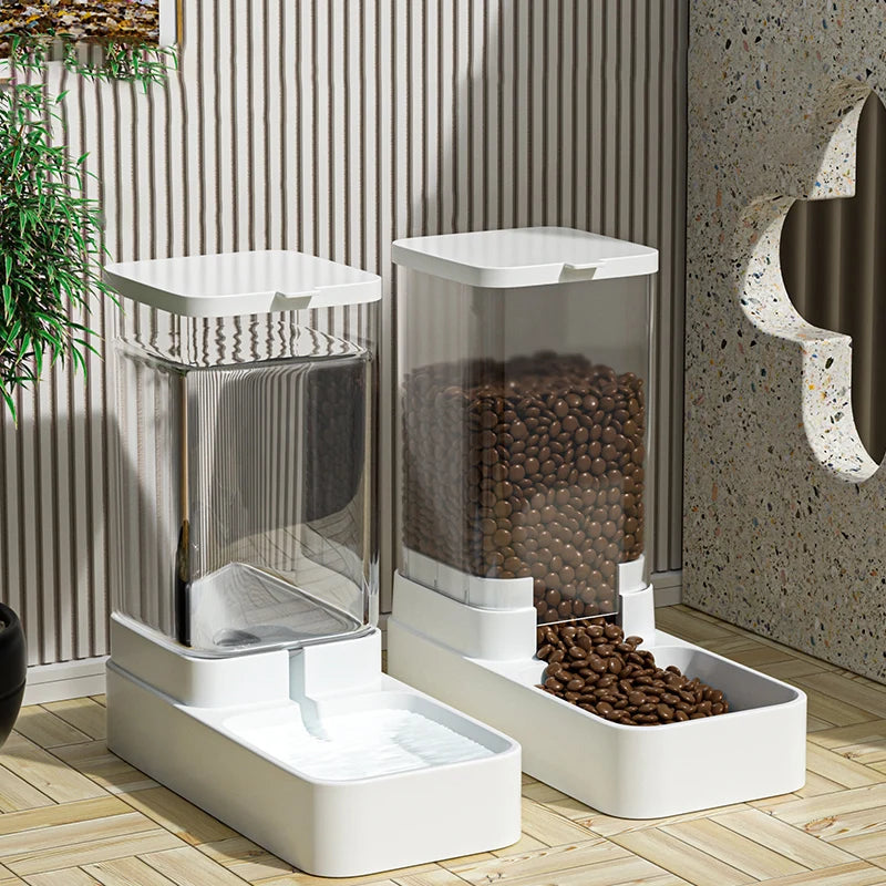 Automatic Pet Feeder and Water Bowl for Dogs and Cats - Smarsty