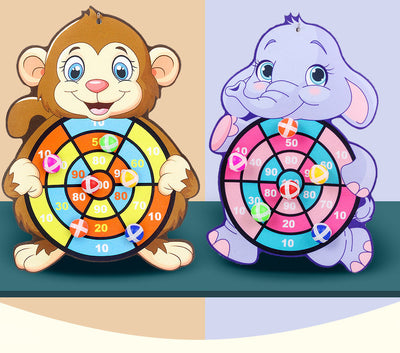 Montessori Dart Board Target Sports Game Toys For Children 4 To 6 Years Old Outdoor Toy Child Indoor Girls Sticky Ball Boys Gift by Smarsty