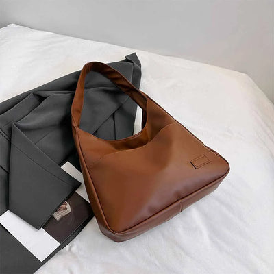 Retro Shoulder Bag With Large Capacity Tote For Daily Use - Smarsty