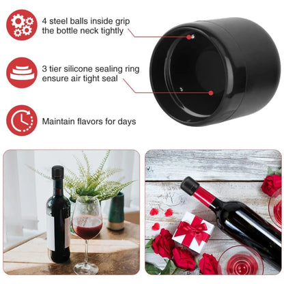 Silicone Wine Bottle Stopper Set for Freshness - Smarsty